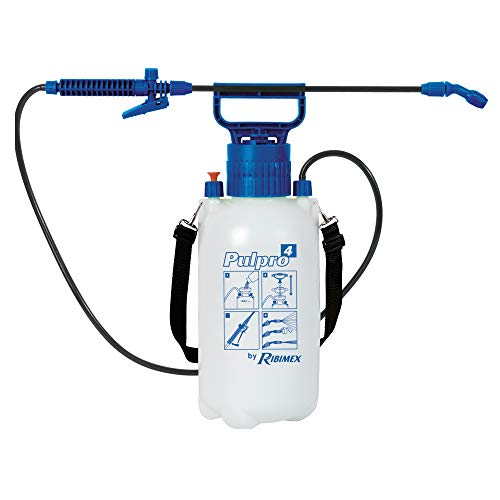 Ribimex Nebulizzatore a Pressione Pulpro 4 con Lancia in Fibra di Vetro e Tracolla Regolabile, Spruzzatore da 4,3 L per Giardino, Orto, Trattamenti Fitosanitari, Pulizia e Igienizzazione - PRP039P