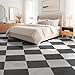 Art3dwallpanels Peel and Stick Floor Tiles 30-Pack 12 x 12 inch, Self Adhesive Waterproof Vinyl Flooring Marble Pattern for Kitchen, Dining Room, Bedrooms, Cover 30 Sq. Ft, Black & White Marble