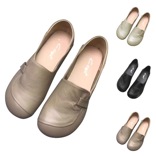 Men's Loafers Comfort Leather Lined Breathable Slip on Shoes Flat Breathable Casual Leather Moccasins Handmade Driving Business Shoes2