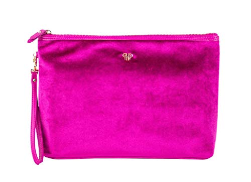 Getaway Wristlet Large Makeup Case (Velvet Fuchsia)