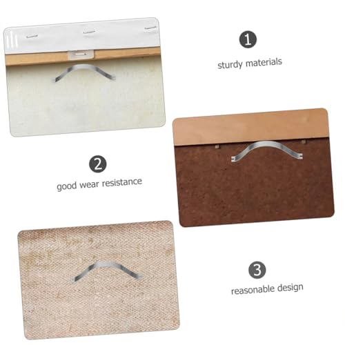 Image of Cabilock 200pcs Picture Frame Spring Clips Wall Hanging Hardware for Photos Art Crafts Reliable Backing Tools for DIY Framing Projects