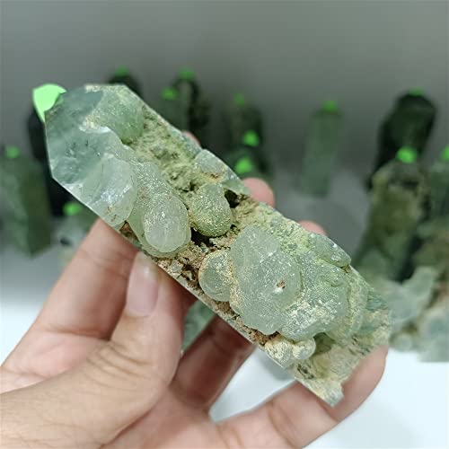 WGPHD Meditation Home Natural Grape Pillar Crystal Energy Healing Ornament (Size : 200g)