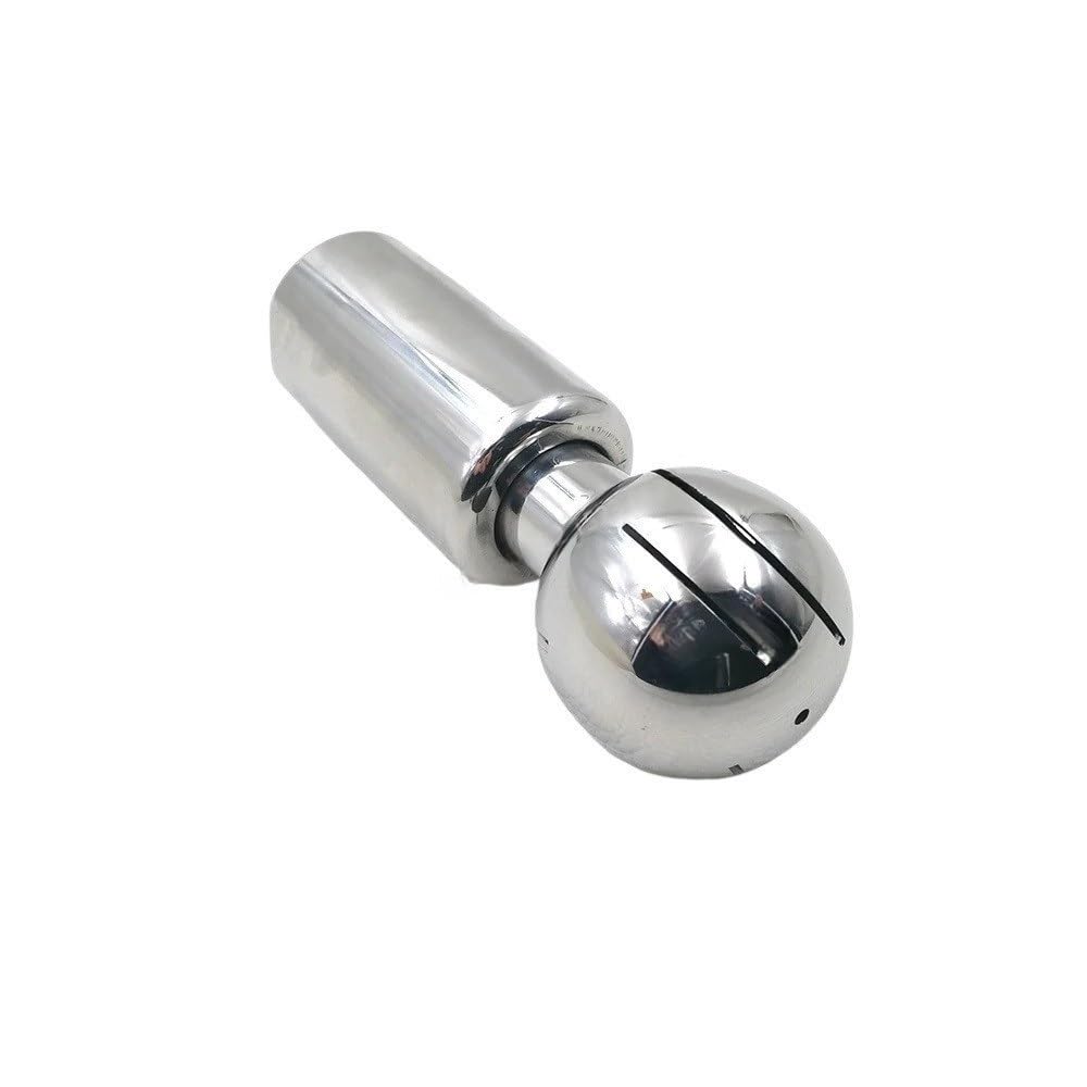 Stainless Washing Spray 360 Degree Coverage Stainless Rotary Spray Ball, BSP SS304 Sanitary Female Thread Tank Wash Fitting 1pc(1inch)
