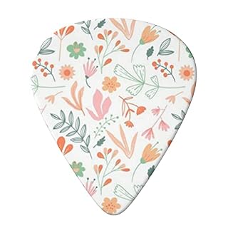 FUCVNPZ Lot de 6 médiators en celluloïd, dessinés à la main, motif floral, pour guitares acoustiques, électriques… - Les Beatles, Paul McCartney, John Lennon, RIngo Starr, George Harrison FUCVNPZ Lot de 6 médiators en celluloïd, dessinés à la main, motif floral, pour guitares acoustiques, électriques… – Image 3
