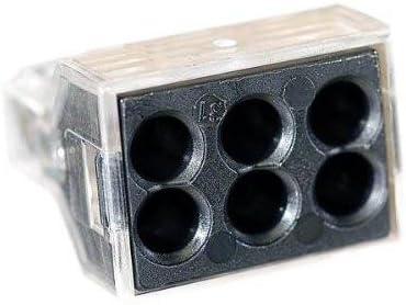 773-166 Push Wire Connector – 6 Conductor – 10 PK