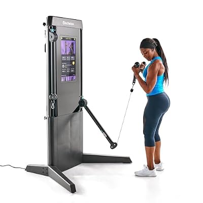 Echelon Strength Pro Commercial Grade Smart Wall-Mounted Trainer with 24 HD Touchscreen, 132 lb Digital Resistance Per Arm, Guided Workouts, WiFi Enabled