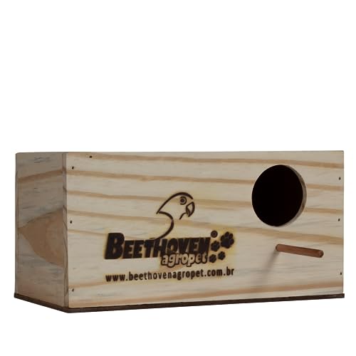 Ninho para Pássaro Passarinho Agapórnis em Madeira