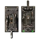 Ksikdeg Mango de metal con temática de terror para adornos de Halloween, cambio de luz aterrador, protege con particulares realistas y espeluznantes estancias participativas de Halloween