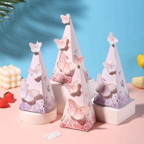 Boîtes de mariage papillon pour décorer vos tables de fête - 7