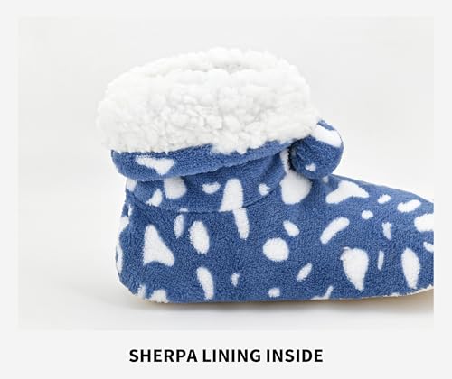 Image of Keyela Womens Non-Slip Sole Slipper Socks, Fluffy Winter House Booties | Ultra soft fuzzy warm indoor house slippers Non-skid bottom for safe walking Cozy winter footwear for ladies