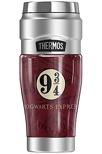 Harry Potter Hogwarts Express Tickets THERMOS STAINLESS KING Stainless Steel Travel Tumbler, Vacuum Insulated & Double Wall, 16oz