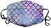 Produktbild Unisex Breathable Mermaid Scales mit Galaxy Mouth Mask, einstellbarer Earloop Safety Anti Dust Pollution Gesichtsmaske für das Laufen Radfahren Travel Skiing Hospital