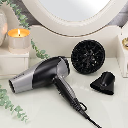 Image of Remington Ionic Dry Hair Dryer 2200Watt| Professional Hairdryer With Diffuser & Concentrator, 3 Heat & 2 Speed Settings, Cool Shot | Frizz-Free Ionic Conditioning, Fast Drying | Silver D3190S