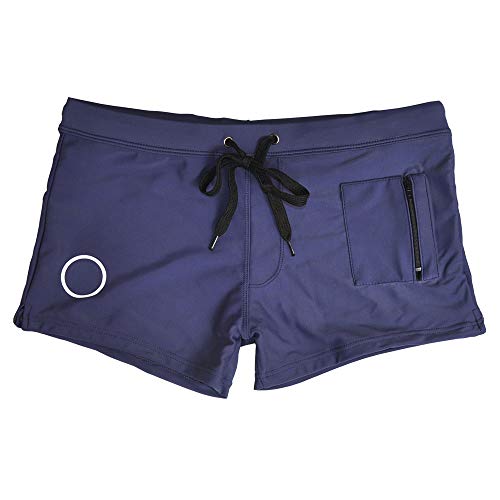 UXH Men's Beach Swimming Trunks Boxer Brief Swimsuit Swim Underwear Board-Shorts with Pocket2