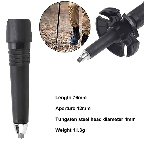 Rakiuty Portable Replacement Rod Trekking Poles, Portable Trekking Pole Tip, Trekking Poles Tip, Portable Trekking Poles Tips - Image 3