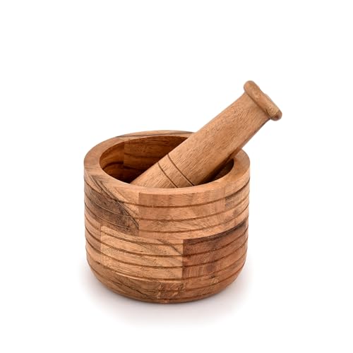 Kaizen Casa Acacia Wood Mortar & Pestle Set