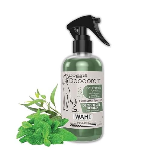 Wahl USA Deodorizing & Refreshing Pet Deodorant for Dogs - Eucalyptus & Spearmint Scent to Refresh the Skin and Coat - Model 820011A