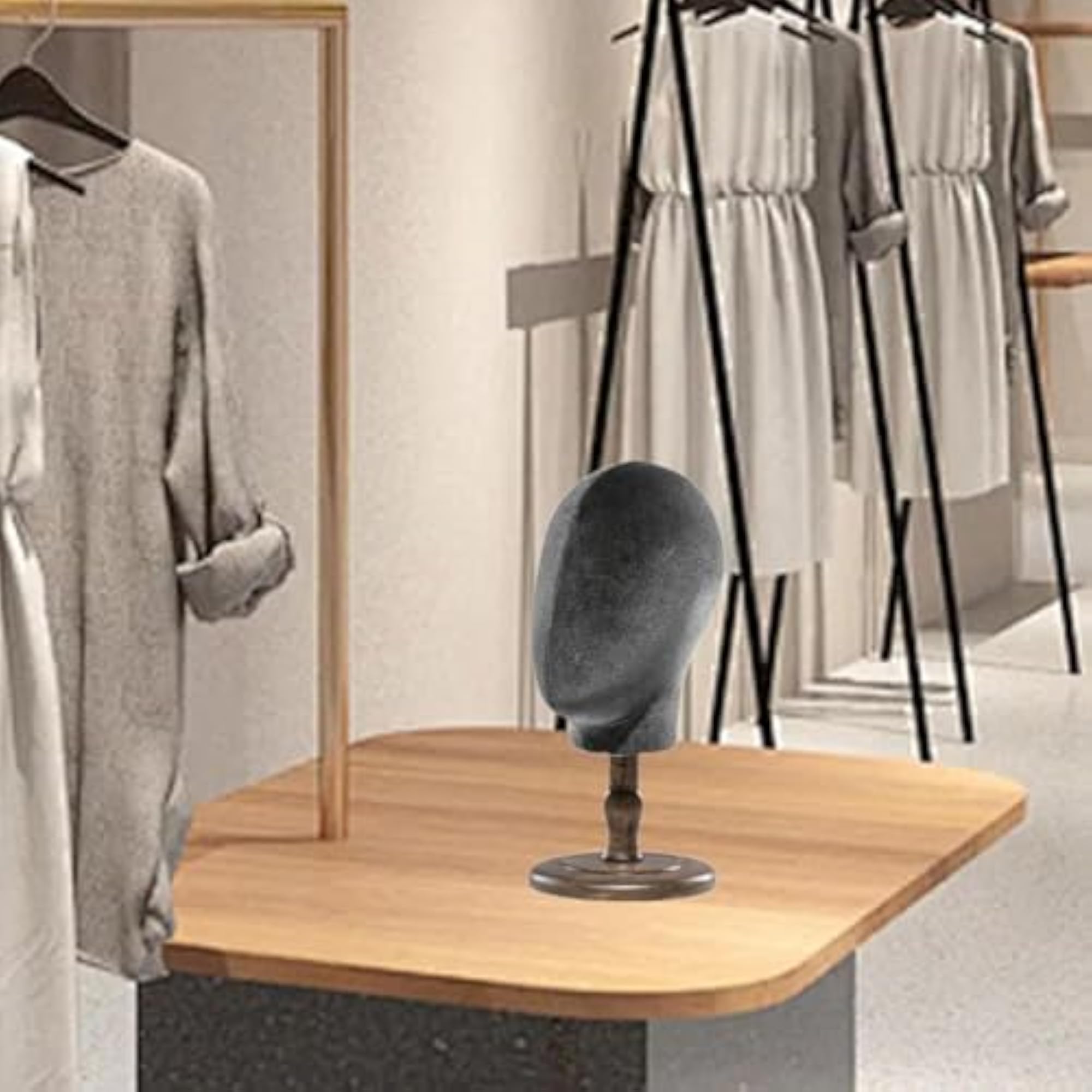 Mannequin Head with Base Multifunction Hat Rack