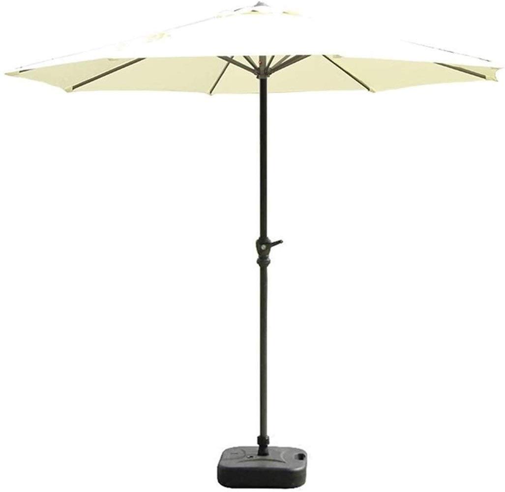 HCZKIUJY Outdoor Garden Parasols Parasols 9Ft/2.7M Garden Patio Umbrella - Outdoor Market Table Umbrella With Crank For Garden, Deck, Backyard And Pool Side (Beige 9ft/270cm)