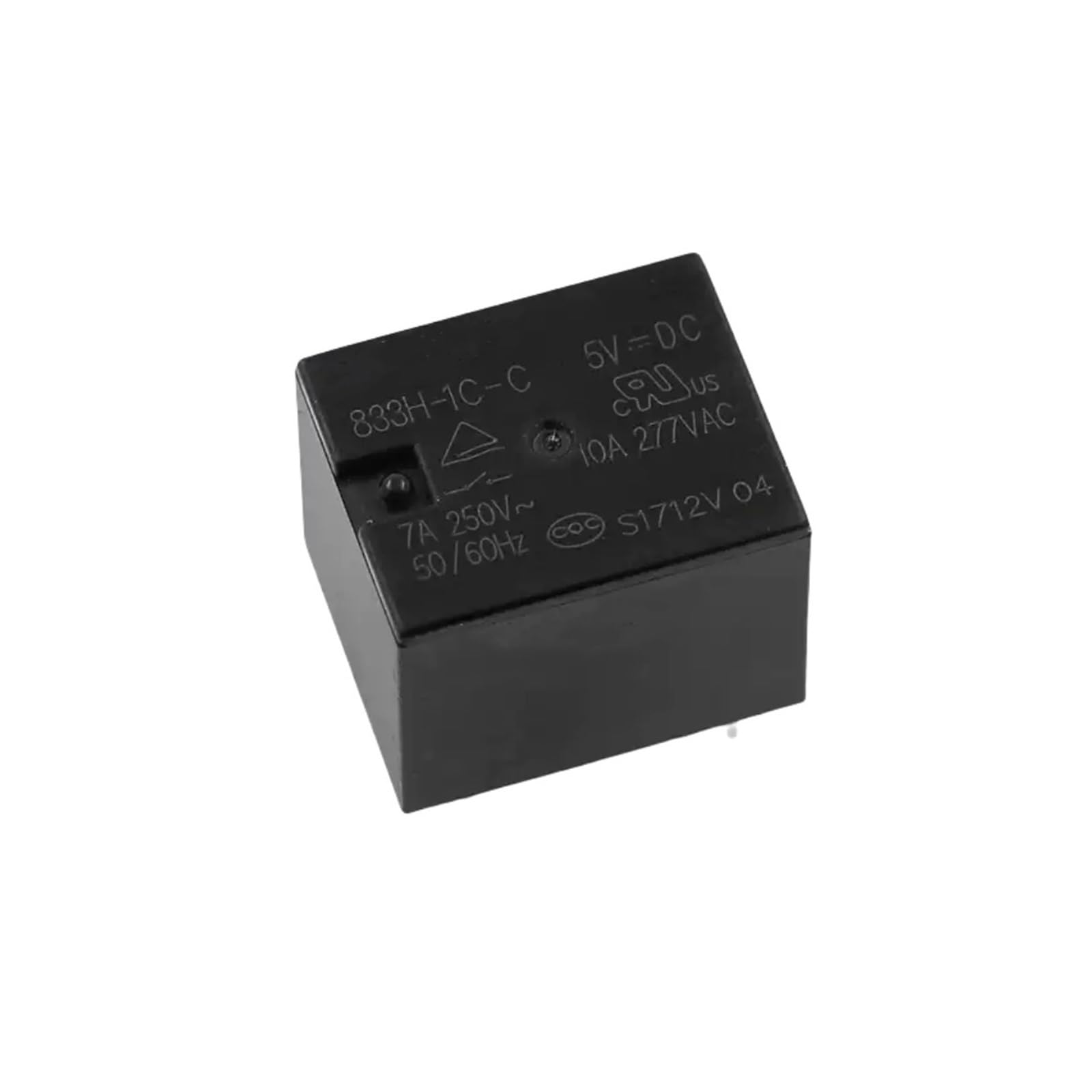 10PCS 833H-1C-C 5VDC 9VDC 12VD 24VDC 7A RELAY 5PIN 833H-1A-C 12VDC