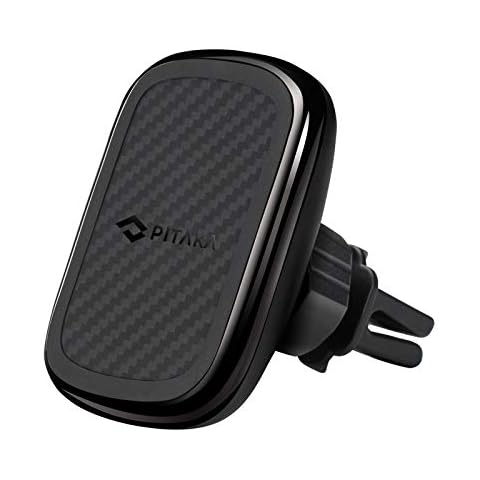 PITAKA Magnetic Car Phone Holder MagEZ Mount Magnetic Phone Holder for Car Secure Safe Magnetic Attachment MagEZ Case Series 360° Adjustable Angle - Car Air Vent Cover