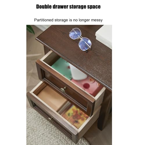 Table de chevet grise au design moderne et solution de rangement polyvalente - 5