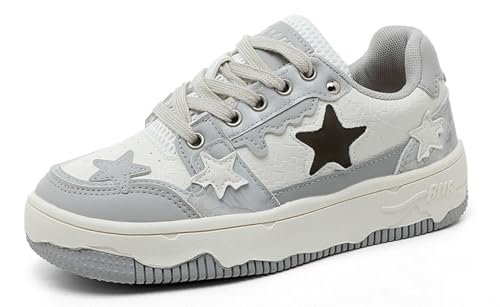 Star Shoes Cute Sneakers Walking Sneakers for Women 2025 New Y2K Aesthetic Cute Big Toe Anti-Slip Comfort US 5-7.5