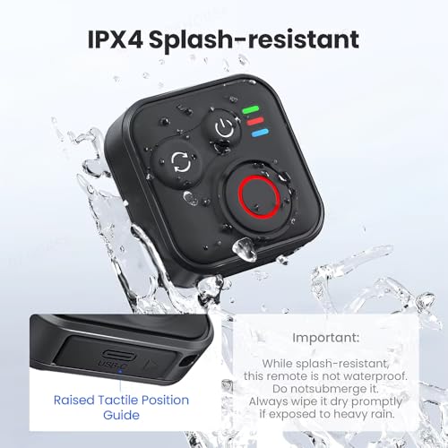 Image of Yantralay Bluetooth Remote Control for D JI OS MO 360 & Action 6 /5 Pro /4 | 50m Wireless Shooting Controller with Wrist Strap for Action Cameras | D JI Accessories