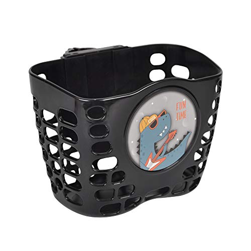 CHILDHOOD Scooter Basket Kids Bicycle Basket Handlebar Basket for Boy & Girl (Black)