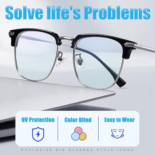 Image of Premium High Contrast Color Blind Glasses, Red Green Color Blind Glasses for Men /Women, Outdoor and Indoor