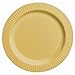 amscan Shiny Round Premium Plastic Plates, 7 1/2