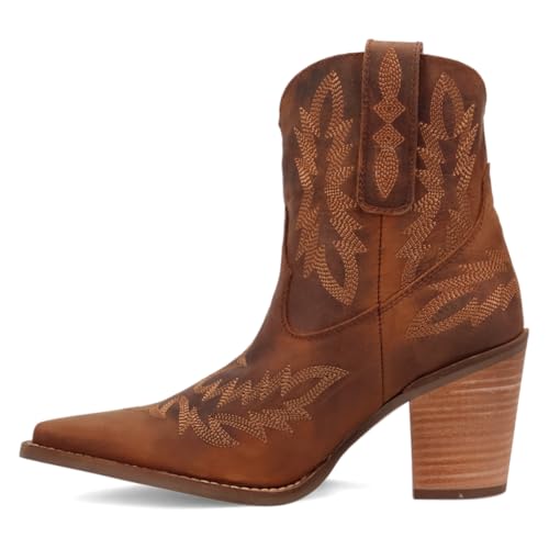 Dingo Brown Rocky Top Women's Leather Booties DI2272-BRN3