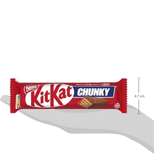 Kitkat NESTLÉ KITKAT CHUNKY Classic Schokoriegel, Knusper-Riegel mit Milchschokolade & knuspriger Waffel, 24er Pack (24 x 40g) 6