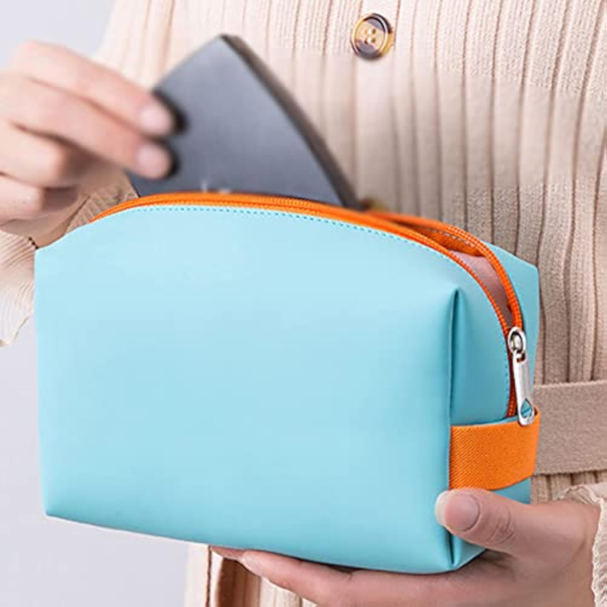 Women's Waterproof Cosmetic Bag, Portable Travel Pouch