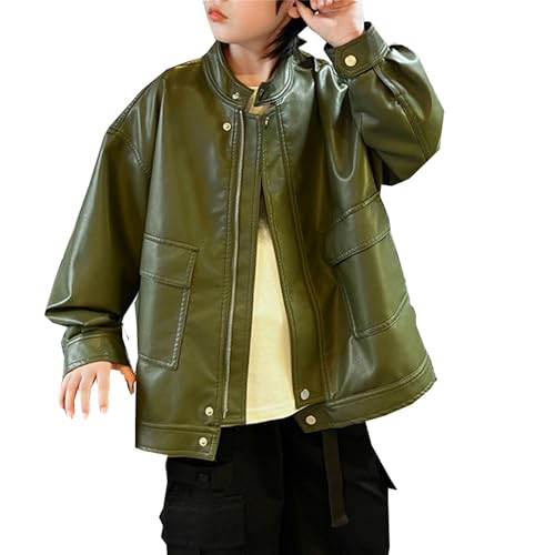 Betusline Kids Boys Motorcycle Faux Leather Jackets, 4-14 Years2