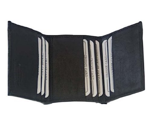 MARSHAL Leather Trifold Mens Wallet #3655