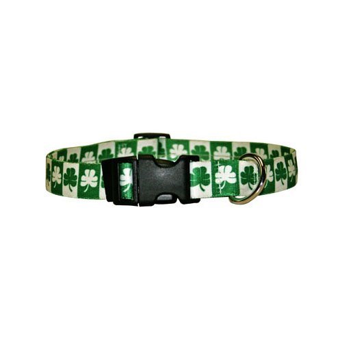 Shamrock Dog Collar - Size Medium 14