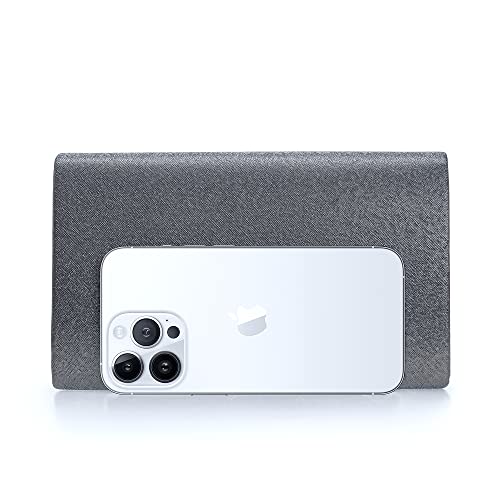 Image of IXEBELLA Women PU Clutch Glittering Evening Bag Formal Handbag Wedding Cocktail Prom Party Purse (Pewter)