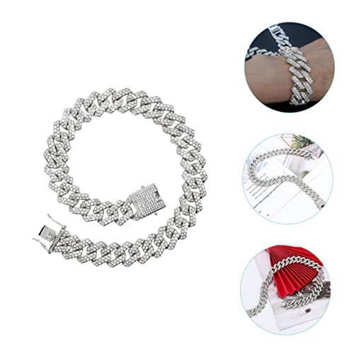 Collar de oro para mujer estilo cadena de eslabones y accesorios de rap WZGWDC 2
