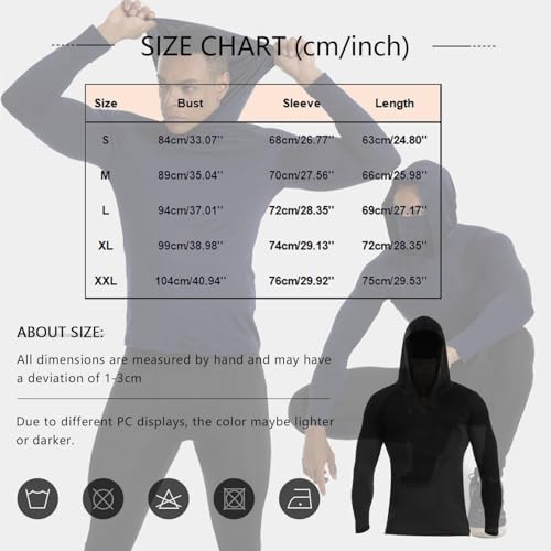 Sun Protection Shirts for Men UPF 50+ Hooded Rash Guard Quick Drying Lightweight Long Sleeve Fishing Shirts with Mask3