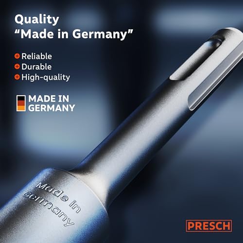 Presch SDS-Plus Chisel Set, 3-piece (Flat Chisel, Wide & Point), Extremely Robust, Durable Tips - Image 4