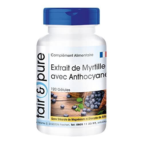Fair & Pure Extrait de Myrtille 1500mg - 120 Gélules Véganes