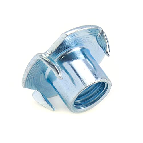 Sydien 50Packs M10 Threaded Insert T-Nut 4 Pronged Tee Nut For Rock Climbing Holds, Wood, Cabinetry #TOP4