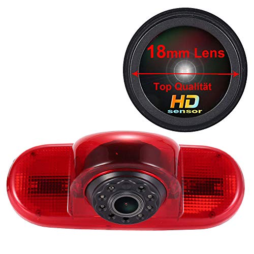 Navinio 1280X720 Pixel 1000TV Tercera luz de Freno de la cámara de visión Trasera Cámara de Marcha Atrás para Opel Vivaro Surf Concept Life Combo Vauxhall Renault Trafic Fiat Talento Nissan Primastar