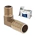 Tqyijhy Resistant Brass Connector Brass Pagodas Connector Fitting Perfect for 13mm Pipes in Various Industry Brass Fitting Brass Pagodas Shaped Adapter Resistant Brass Fitting