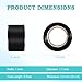 PackYard Self Fusing Silicone Tape 1 in x 5' Black Waterproof Rubber Leak Proof Sealing Silicone Rubber Self-amalgamating Tape for Emergency Hot and Cold Water Pipe Repairs and Tool Fixation