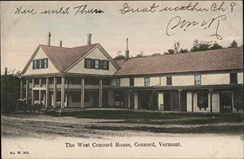 The West Concord House Concord, Vermont VT Original Antique Postcard 1909