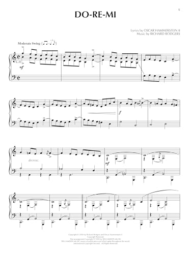 The Sound Of Music Piano Solo Selections Pf Book: Noten für Klavier (Rogers & Hammerstine)