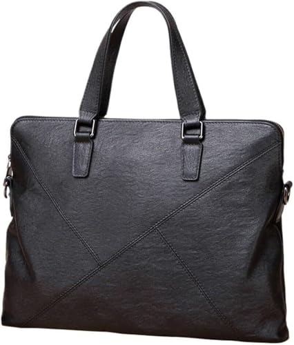 Briefcase Man Leather Large Capacity Holding Cowhide Bag Business Single Shoulder Cross-body Bag Casual