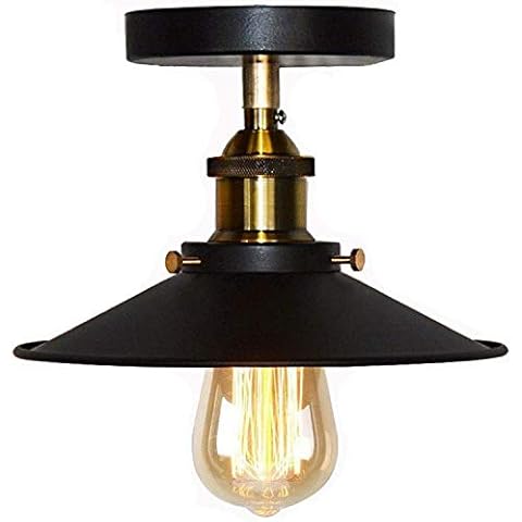 LANTU CREATIVE Ceiling Light Modern Vintage Industrial Metal Black Bronze Loft Bar Ceiling Light Shade Retro Pendant Light Cover